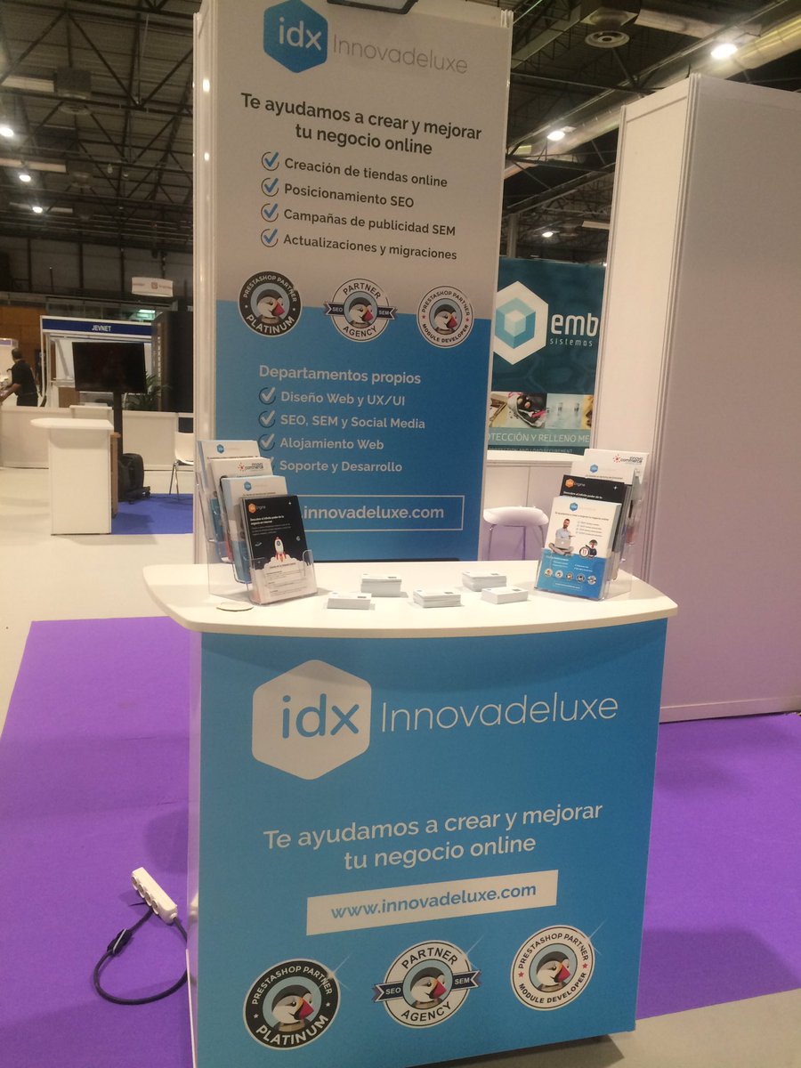 JoseSB_designer's tweet photo. #eShowMAD19 necesitas un diseño a medida para tu Ecommerce Prestashop? El team  de @innovadeluxe esta hoy por la feria no dudes en venir!!🖌 https://t.co/3rjvI0T1UT