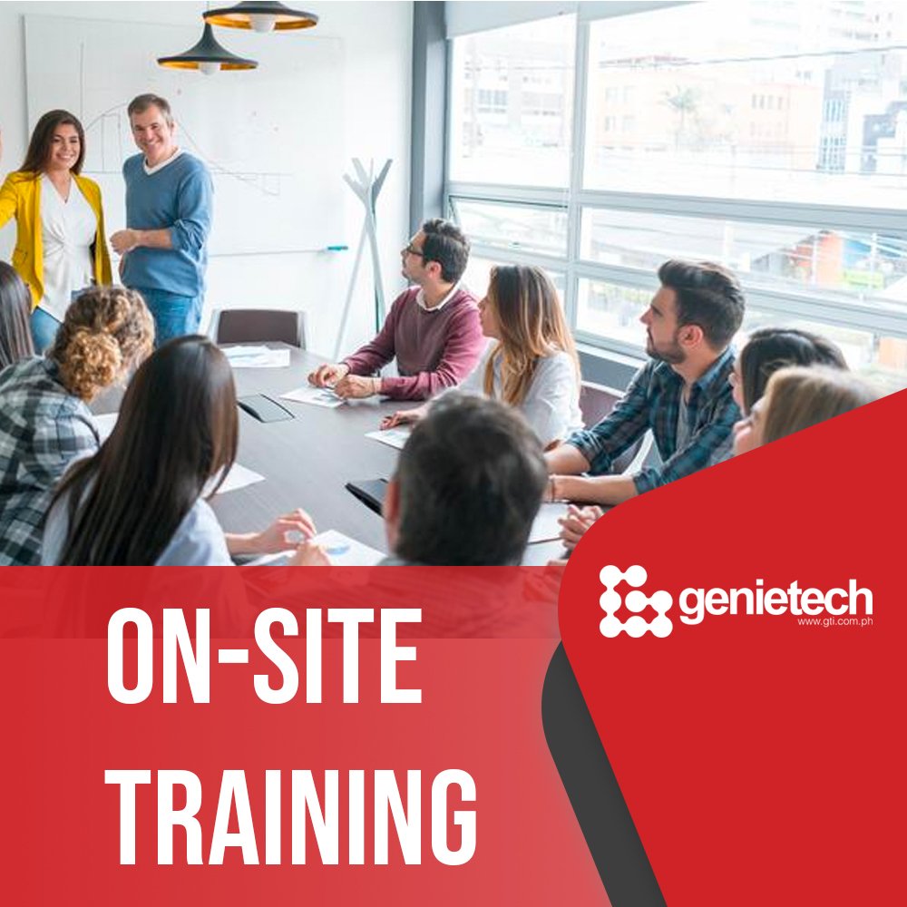 GenieTechPH's tweet image. ON-SITE TRAINING

GenieTech&apos;s solution lets you train a large number of employees at the same time quickly and cost-effectively. Customize the class to meet the specific needs of your retail business.

Visit us now at: gti.com.ph

#RetailPro
#GenieTechPH