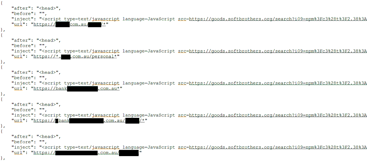 #danabot is everywhere! Many samples we’ve recently investigated deliver malicious client-side code that’s removed milliseconds after injection. Targets include large financial institutions in Poland and Australia, popular social networks, and adult sites.  #malspam #Exploits #F5