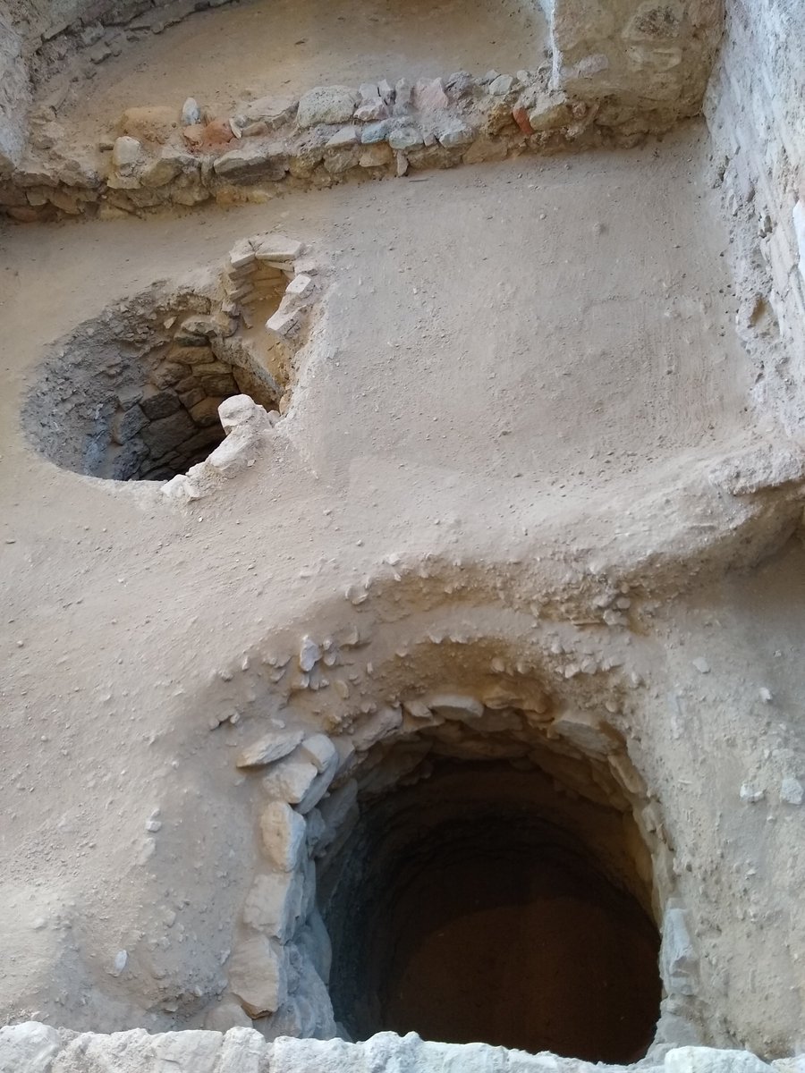 But what really stands out in this underground neighborhood is the substructure of these buildingsWells and cisterns appear in the archaeological cityscape as dark voids. They show the importance of water and the effort the ancient Athenians made to access it in their homes/12
