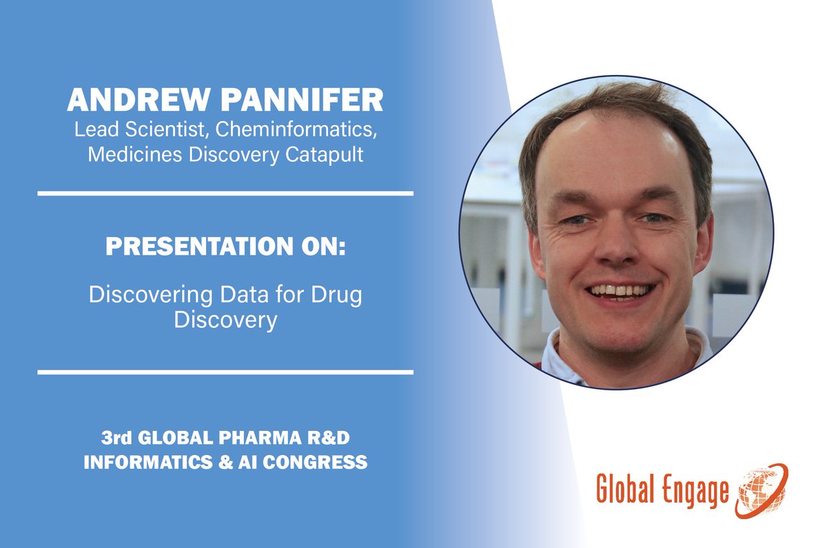 lifesciences_GE's tweet image. 5 minute countdown for Andrew Pannifer&apos;s talk #PharmaInformaticsCongress