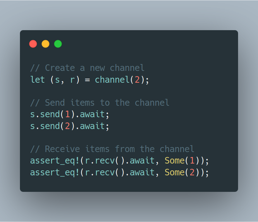 An example of how to use async_std channels