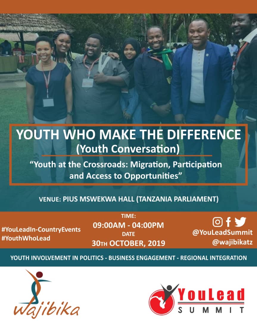 Youth who make the difference are accountable citizens. It is high time now the government and development stakeholders engages the youth more than ever to enhance accountable nation. #YouthWhoLead