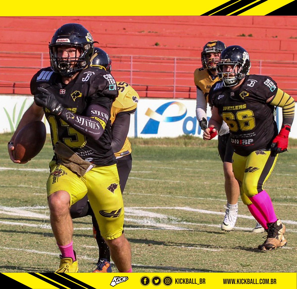 kickball_br's tweet image. #GoWeilers 💪💪💪

No último sábado (26)  na cidade de São José do Rio Preto, o @riopretoweilersfa enfrentou a equipe capixaba Black Knights e venceu por 37 x 06, em partida válida pelas quartas de final da BFA Acesso. 

🏈 #SomosKick 
📸: Zé Rafael