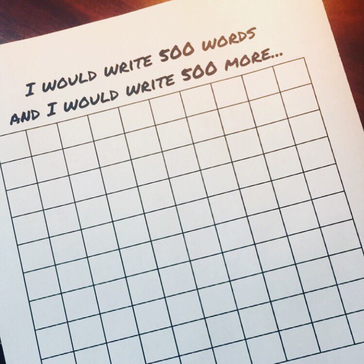Ten_Robinson's tweet photo. When you decide to track your #NaNoWriMo words 500 at a time and your novel is set in the 90s. 😆 #showupandwrite #writingcommunity https://t.co/Lhp0QfVrQl