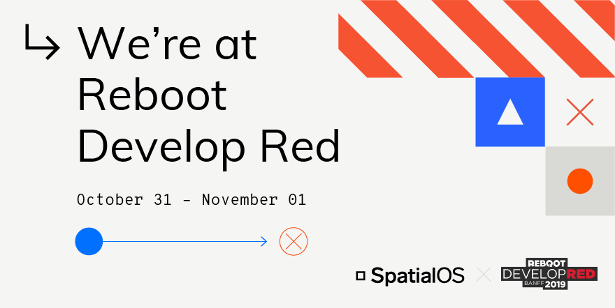Improbableio's tweet image. Heading to @RebootDevelop Red and looking to build #multiplayer #games?

Talk to our team and find out how #SpatialOS can help you develop and operate #onlinegames.

Also don’t miss the keynote talk from @AarynFlynn (GM of Improbable NA) on the tools to empower game developers.