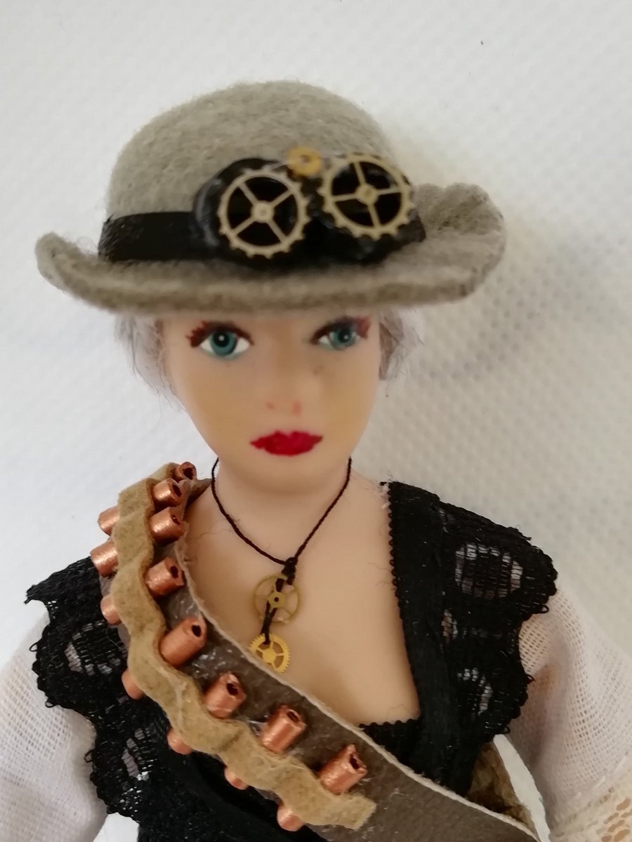 Among the latest additions to my #etsy shop: Steampunk Dollshouse Miniature Figure: Grace Pendleton - Dollhouse doll etsy.me/2Jrubhd #toys #steampunk #miniaturefigure #steampunkdoll #dollhousedoll #steampunkdollshouse #steampunkladydoll #12thscalefigu