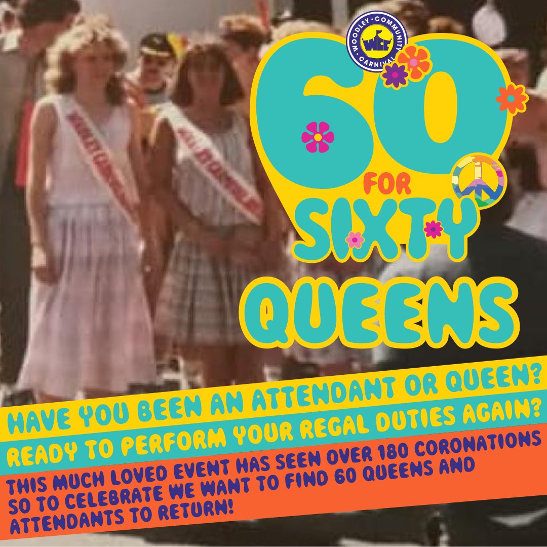 We are looking for 60 Queens and Attendants to return and perform their regal duties once again.

Have you been a Queen, King, Attendant, Prince or Princess? Get in touch to discuss how you can be involved.