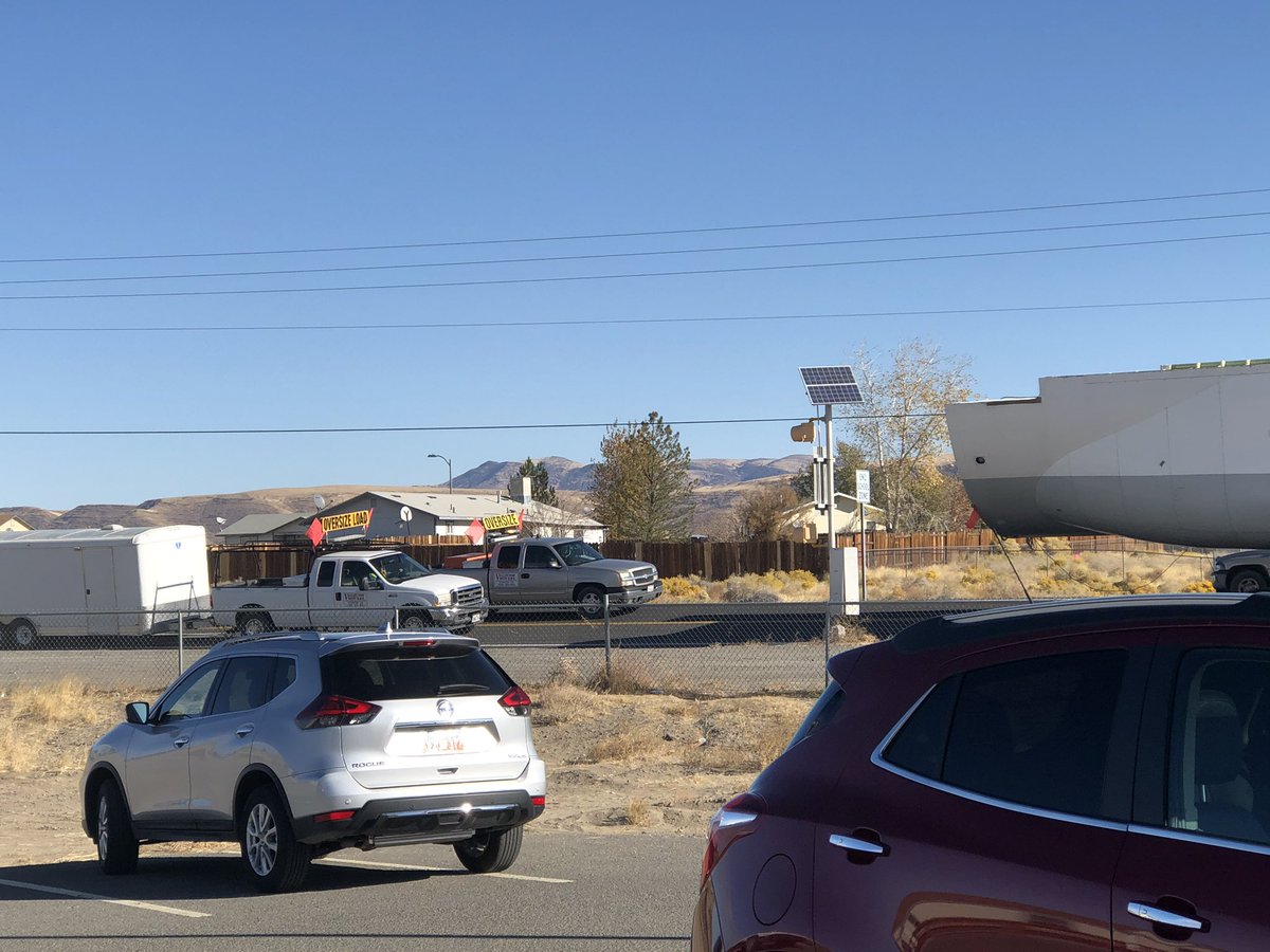 There’s half of the Boeing being transported from Burning Man