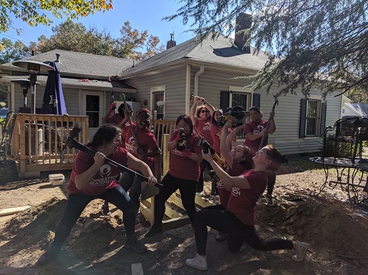 Our CAs spent their Saturday giving back to the community through <a href="/OpInasmuch/">Operation Inasmuch</a>! They took apart an old disabled ramp and made a new one from scratch! Give them a high five if you see them!
#grogancollege #uncg #womenatwork #givingback