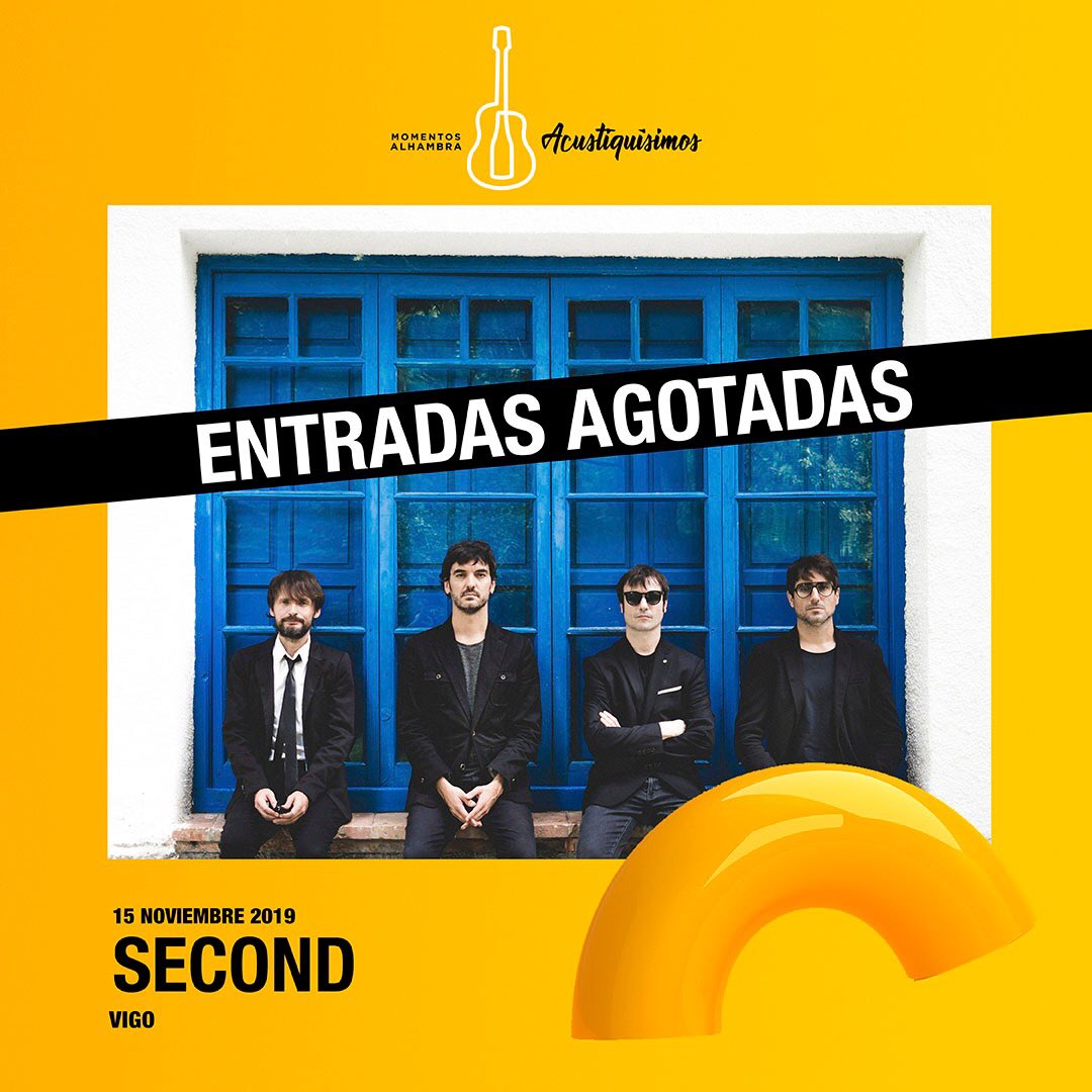 secondmusic's tweet photo. Pues habéis agotado la entradas para el concierto que daremos en #Vigo el 15 de noviembre! 🙆🏼♀️
Mil gracias!! Nos vemos en 17 días!!!! 👏🏼👏🏼👏🏼 #Acustiquísimos
#MomentosAlhambra #SecondVigo https://t.co/uNwGUo0IAw