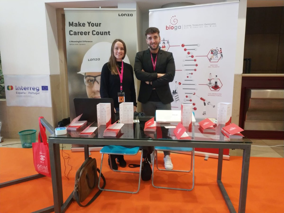BiogaCluster's tweet photo. ¡Estamos en #FINDEU!

Hemos viajado a Porto en búsqueda del mejor #talento biotecnológico de la eurorregión Galicia-Norte de Portugal. 

¡Visita nuestro stand y conoce todas las oportunidades que el sector las ciencias de la vida puede ofrecerte! https://t.co/jZ9KxKufK5