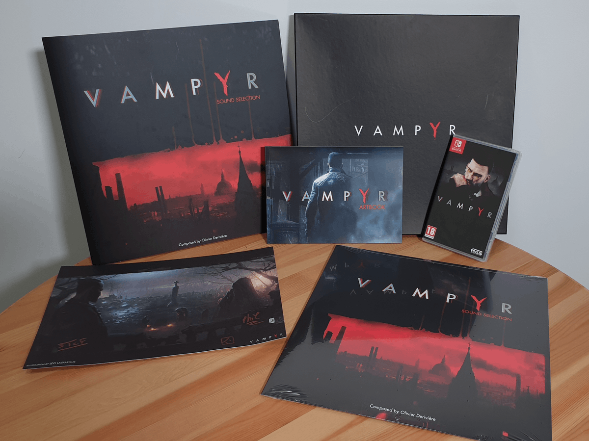 🧛 CONCOURS SANGLANT 🧛

À l'occasion de la sortie de Vampyr sur Switch, gagnez un press-kit collector dédicacé ! Avec :
- Jeu Vampyr sur Switch
- Vinyle
- Artbook

RT + Follow !

Fin le 31/10, règlement : docs.google.com/document/d/1dn…