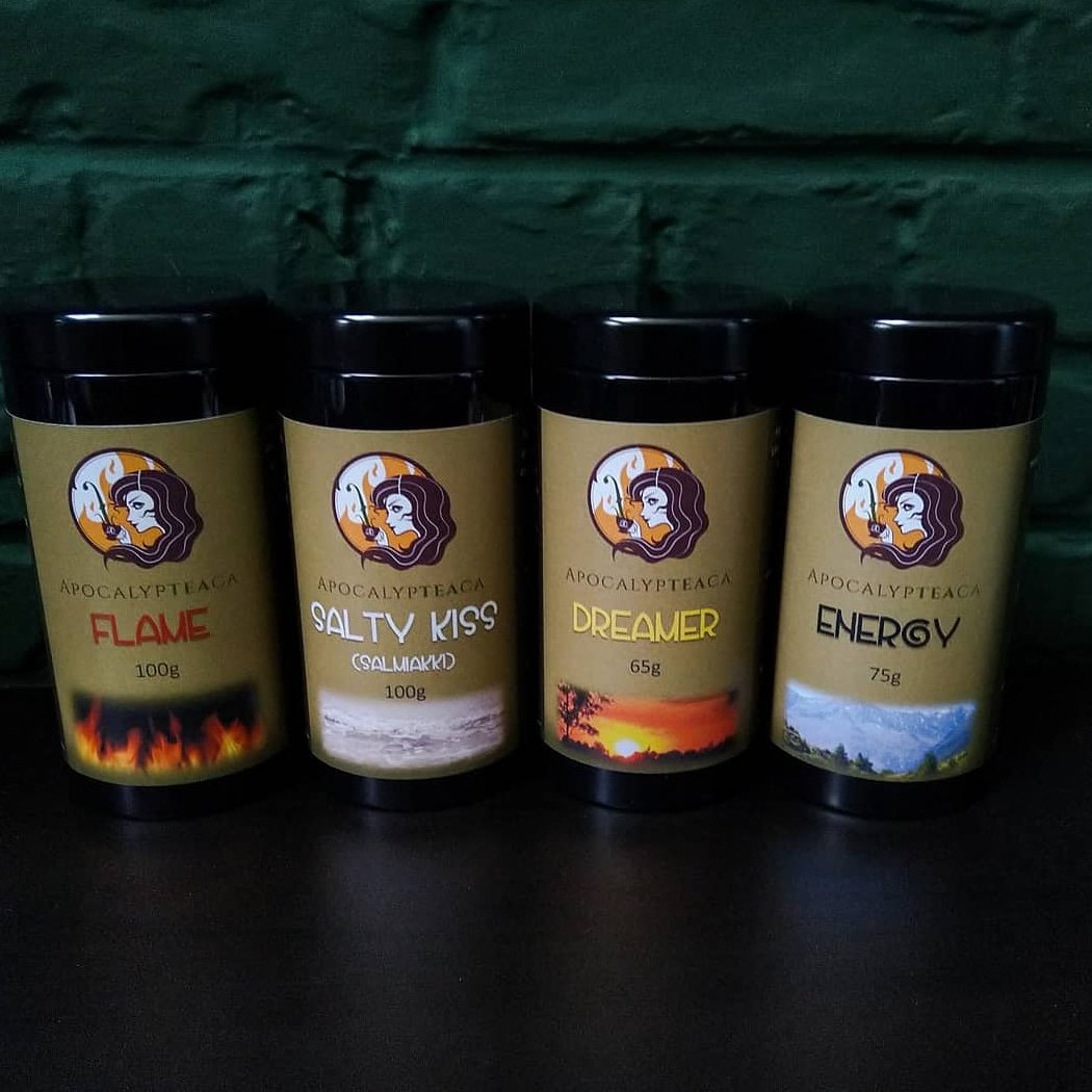TeApocalyp's tweet photo. New #apocalypteaca at @apocalypticafi #merch #apotea #organic #tisanes #apocalyptica https://t.co/SClwNE9mFj https://t.co/pIYPs5duB1
