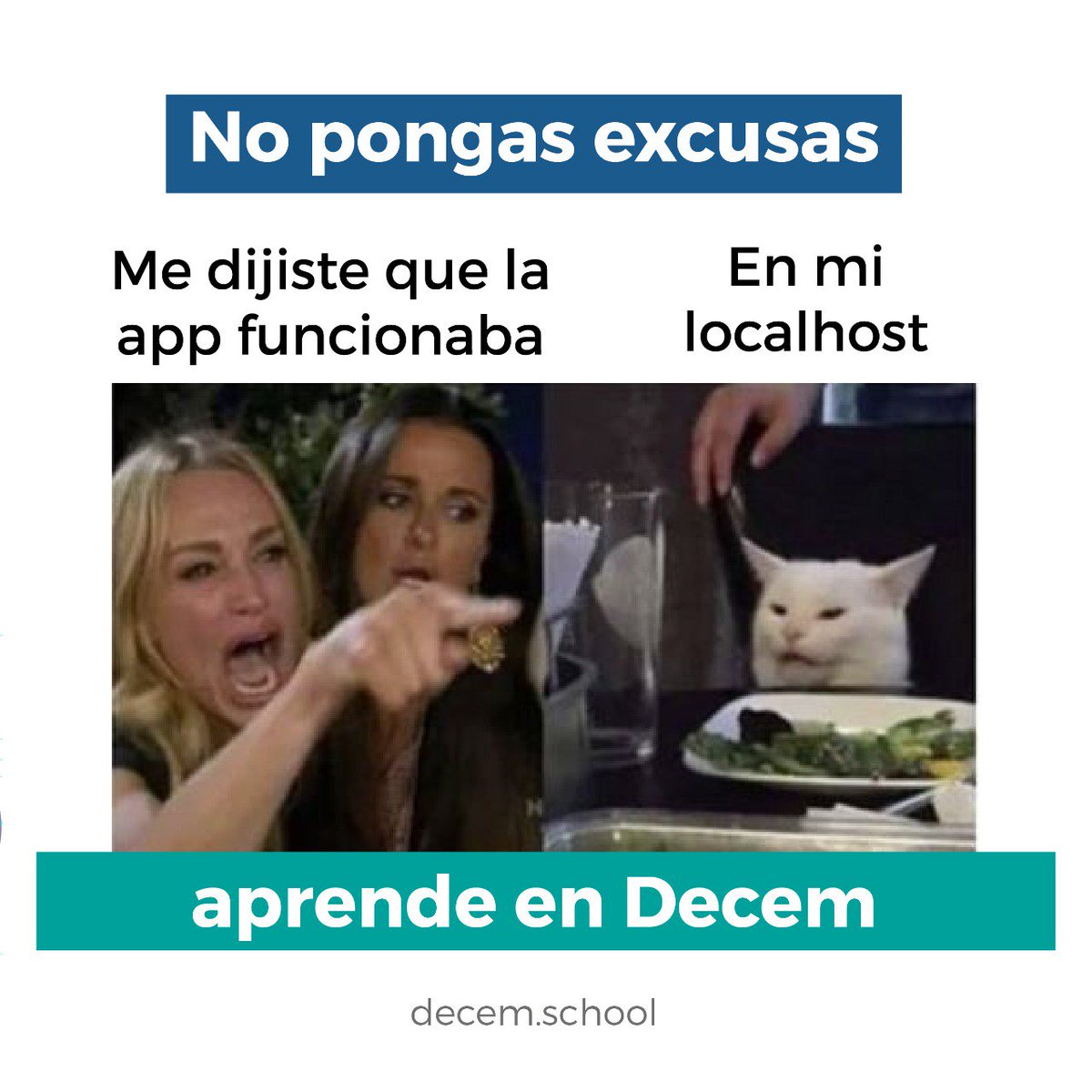 Déjate de excusas y vente a formarte a <a href="/Decem_Formacion/">Decem</a> 😎😏