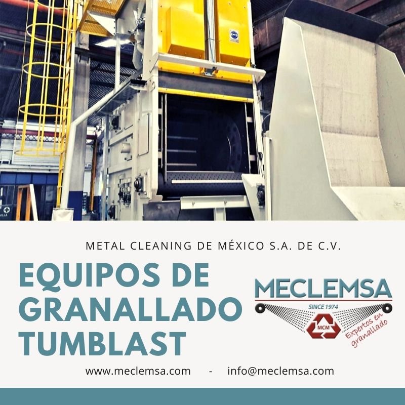 meclemsa's tweet photo. Los equipos de granallado "Tumblast" también conocidos como "Cinta rotativa" son muy fáciles de operar, y el sistema de carga puede ser de forma manual o automática, ideales para granallar piezas a granel o por lotes. https://t.co/wWP6ETJBpy

#DiseñamosSolucionesParaTi https://t.co/G183qbNlIj