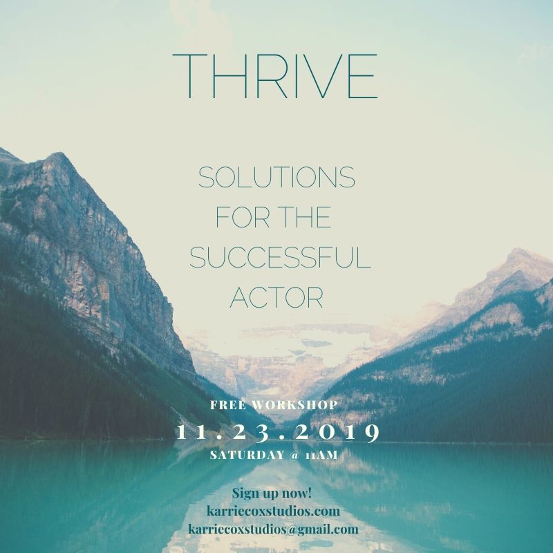 KarrieKCox's tweet photo. We are hosting a FREE workshop!!! THRIVE~Solutions for the Successful Actor. Come have some fun! Please share with everyone you know. Love to you all! xoxo #businessofacting #actingla #laactingcoach #actingcoach #lakids #actress #karriecox #marcuscox #karriecoxstudios https://t.co/yh01gnrcL3