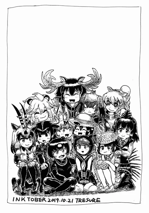 21 TRESURE #けものフレンズ #inktober #Inktober2019
デイリーのお題に4日かけてしまうのはおかしい。しょうがないでしょ…描きたかったんだから…こまけえことはいいんだよ! https://t.co/poDV0vL34S