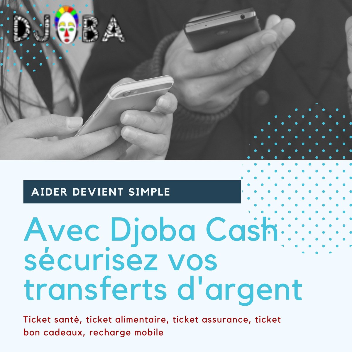 Djobacash's tweet photo. ❌coût d'envoi ❌argent utilisé à d'autre fins ...Dans le but de répondre à la problématique de transfert d'argent que rencontre la #diaspora, #djoba est présent dans 148 pays et territoires #solidarite https://t.co/PwuAqDLOsv https://t.co/xiYwytUgpz