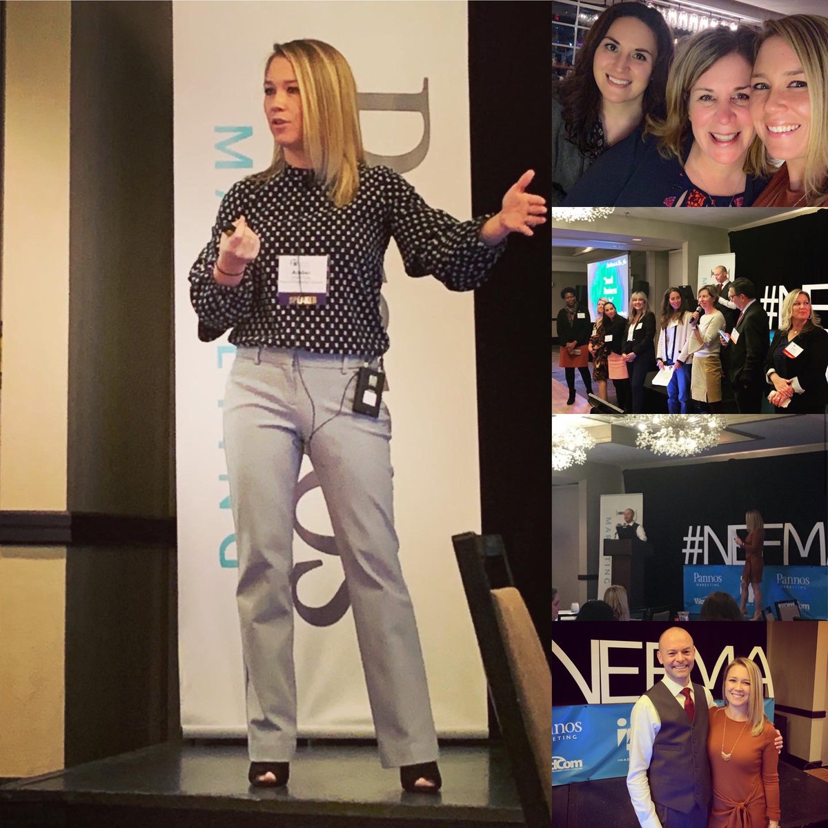 fms4banks's tweet photo. Thank you #nefma for inviting us to be a part of your conference this week. After cohosting the social media awards last night, @amberfarley's keynote this morning encouraged #bankmarketers to keep investing in learning how to use #socialmedia to optimize the brand of their bank. https://t.co/cGD9CysCEi