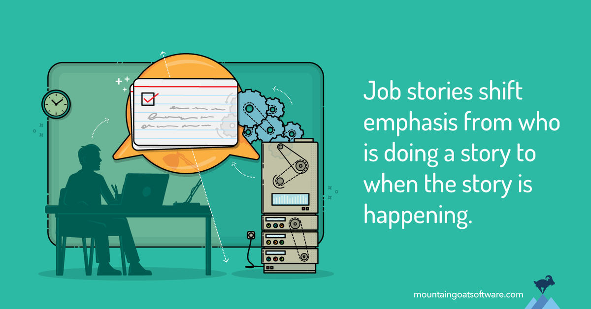 mikewcohn's tweet photo. Job stories offer a viable alternative to user stories #agile https://t.co/A3yTtkuwK1 https://t.co/pS4FENnLhl
