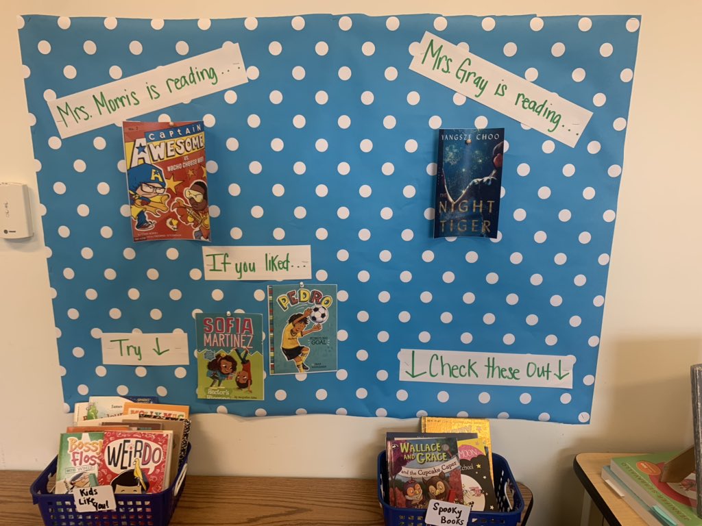 We set up a new look for our Book Nook! What are you reading right now? #whatimreading #inspiringreaders #LB65