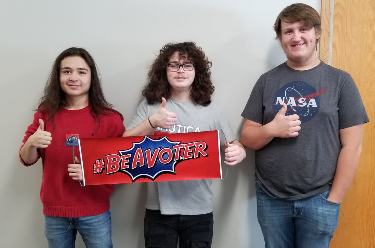 Students at the CCEOC took part in the statewide Fall 2019 Iowa Youth Straw Poll.