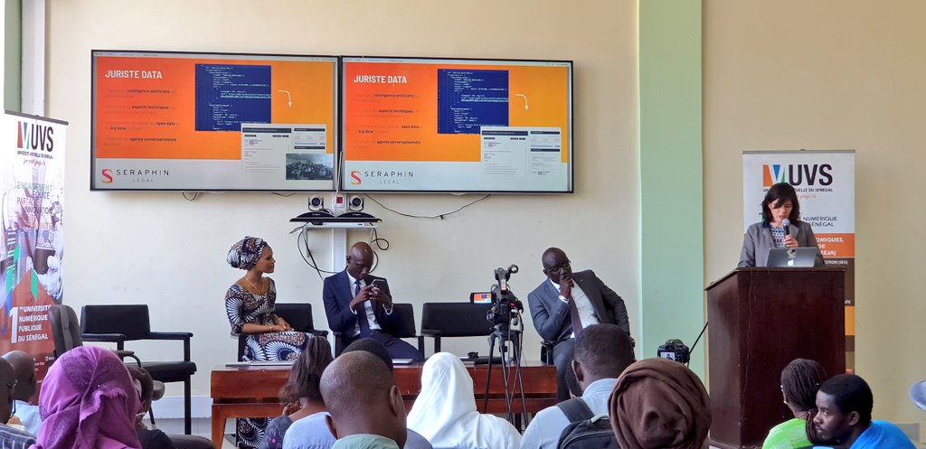 Showcases <a href="/metidice/">Metidice</a>, #Sunulex par Mme Nafissatou TINE et <a href="/SeraphinLegal/">Seraphin.legal</a>. 

#DakarLegaltechforum2019 #kebetu #Legaltech #UVS