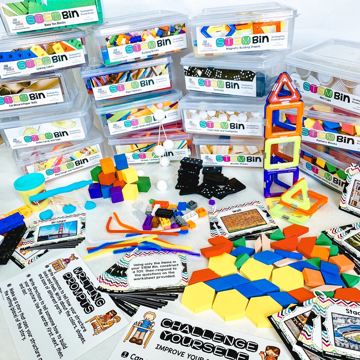 Who is making something SPOOKY with their STEM Bins this week? They are the perfect flexible centers activity! 🙌👻🙌  Drop a comment a let us know what you’ll be making!