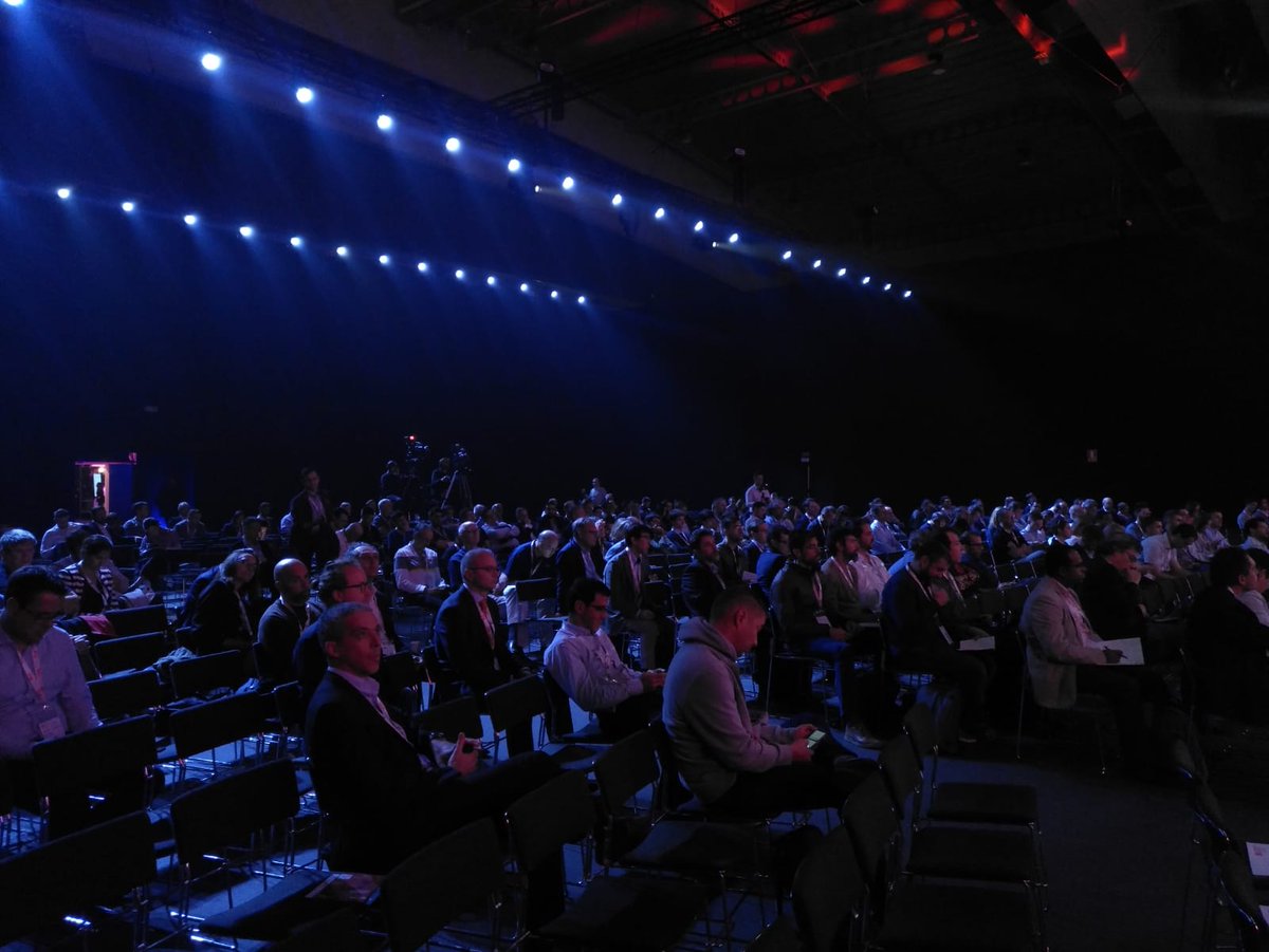 IOTSWC's tweet photo. ✔️Is everybody here? Judging by attendance, something interesting was being told in the #IOTSWC19 Auditorium. https://t.co/ubwbu9MS9S