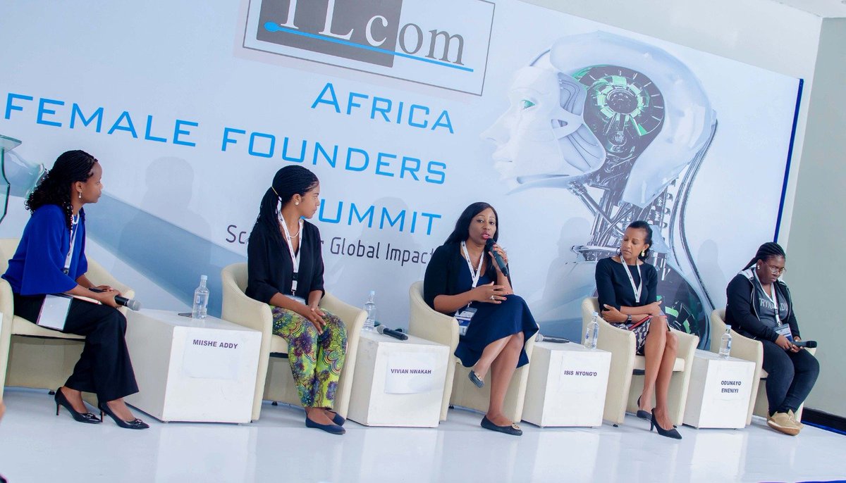 Wimbart's tweet photo. The #TLcomFemaleFounder event is ongoing in the city of #Lagos. Here's a sneak peek of some of our faves - @funkeopeke @OmobolaJohnson @AMuforo @OdunEweniyi @MiisheAddy @IrisShoor
#FemaleFounders #WomenInTech #TLCom https://t.co/Dw87u28pGj
