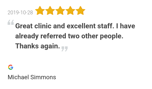 TLCChiro's tweet photo. New 5.0-star Review: "Great clinic and excellent staff. I have already referred two other people. I like that... https://t.co/zApzTXjwER