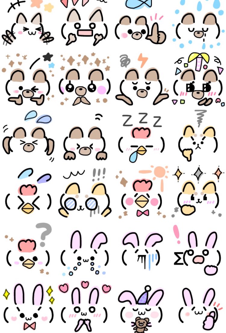 Riiiiiii りー Line絵文字 On Twitter 顔文字の絵文字をリリース