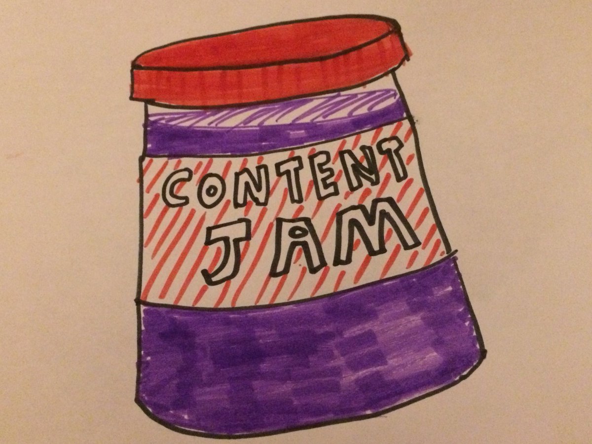 RichardSnippet's tweet image. For day 2 of #contentjam, some fan art by my husband&apos;s coworker. They&apos;re teaching artists and get a real kick out of my marketing lingo.