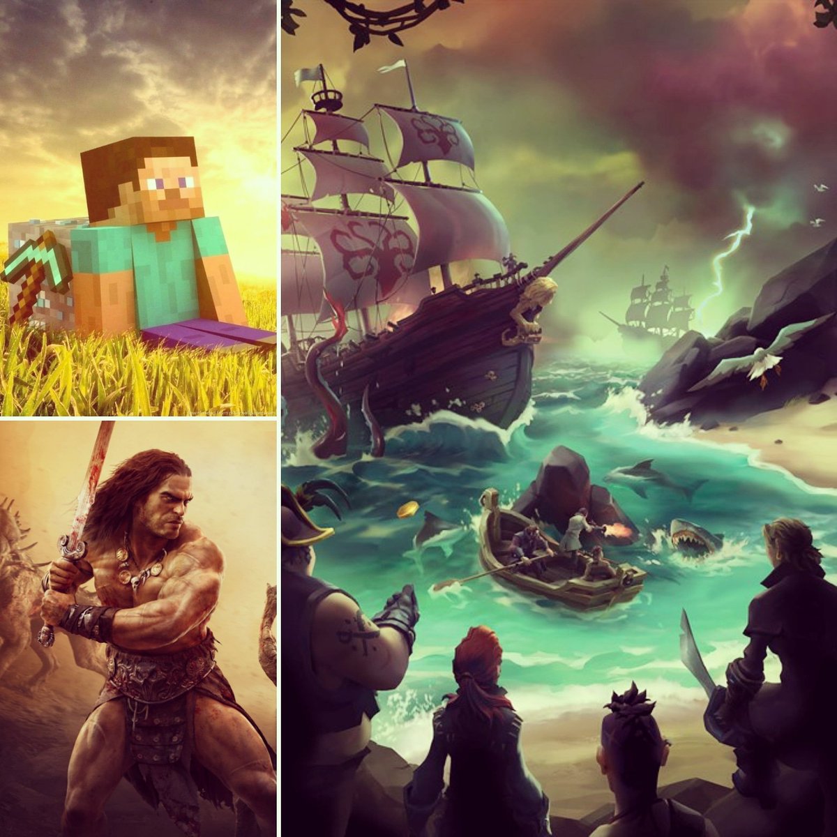Hier der Streamplan für diese Woche:
Mittwoch: Minecraft
Donnerstag: Conan Exiles
Samstag: Sea of Thieves
Start jeweils ab 19:15 Uhr. 

Streamplan kam etwas später und Dienstag verschiebt sich diesmal auf Mittwoch. :) Freue mich auf euch 🥰
#conanexiles #minecraft #seaofthieves