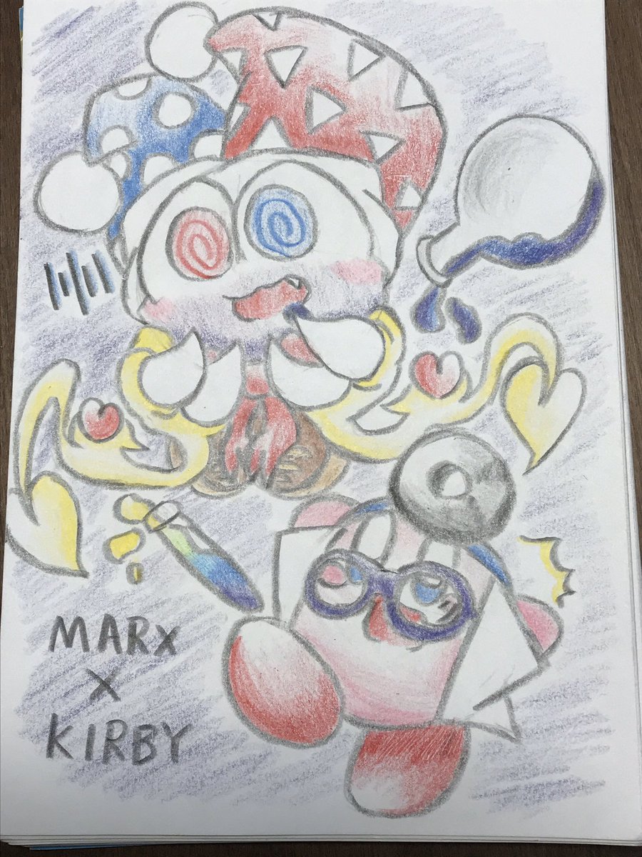 Fuuuuuto カービィ カービィマルク マルク 星のカービィ コピー能力 ドクター Kirby イラスト イラスト好きさんとつながりたい カービィ好きさんとつながりたい 色鉛筆 色鉛筆画