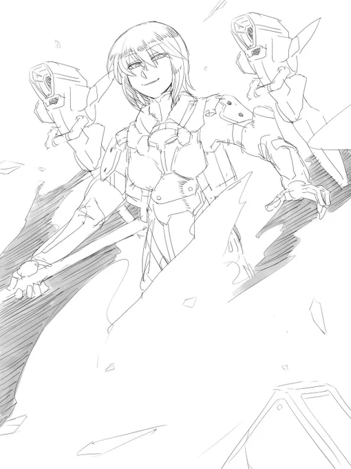 タオル梟さんからの描け麻雀のお題
『ヴァイス倒し続ける中で凶悪な顔しちゃってる加純さん』を描きました!

#アリスギアお絵かき 