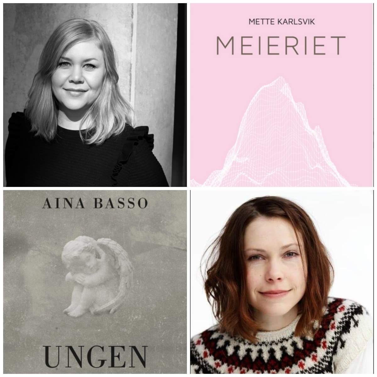 ainabasso's tweet photo. I kveld kl 18 på Sosialen i Oslo lanserer eg og @mettekarlsvik dei nye romanane våre. Alle er hjarteleg velkomne! https://t.co/pluThWcd3k #Ungen #Meieriet https://t.co/BsrQLmuS8l