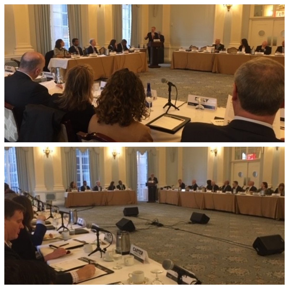 HNTBCorp's tweet photo. More than 70 of New York’s transportation leaders gathered together this morning at #HNTB's THINK: Infrastructure Forum to explore critical mobility issues. Thank you to all for an excellent discussion. #THINKForum https://t.co/83HkGbA6QD