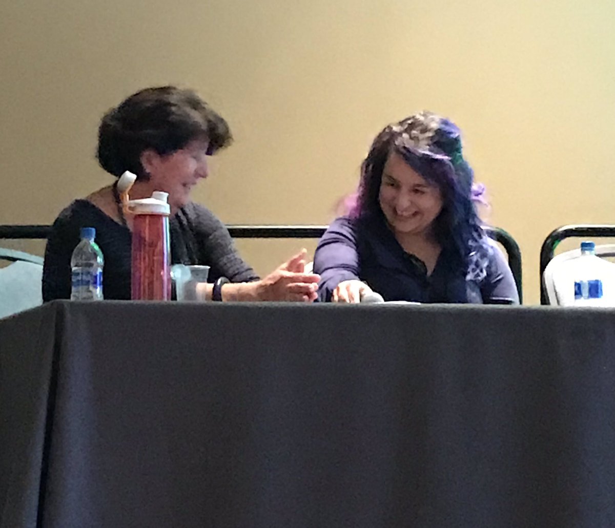 Different perspectives, don’t always agree, yet still having fun and having a productive licensure conversation at #FNCE. Great role models