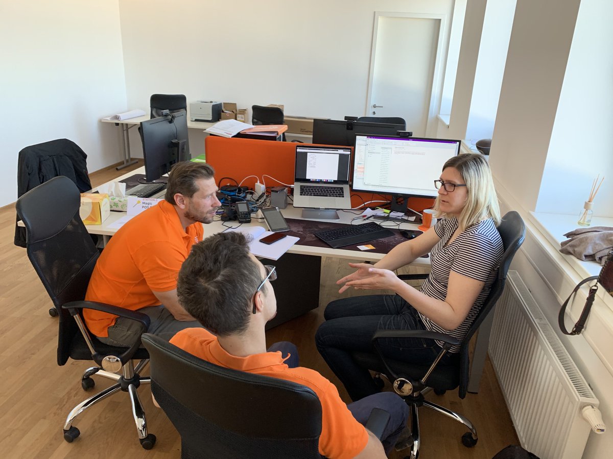 salamantex's tweet photo. Last weekend our sales and marketing core teams came together in our headquarters and worked on further improving information flow, coordination and collaboration between the departments. It was a very productive and fun day, we thank everyone for spending their Sunday on this!🧡 https://t.co/Qloz18Lv61
