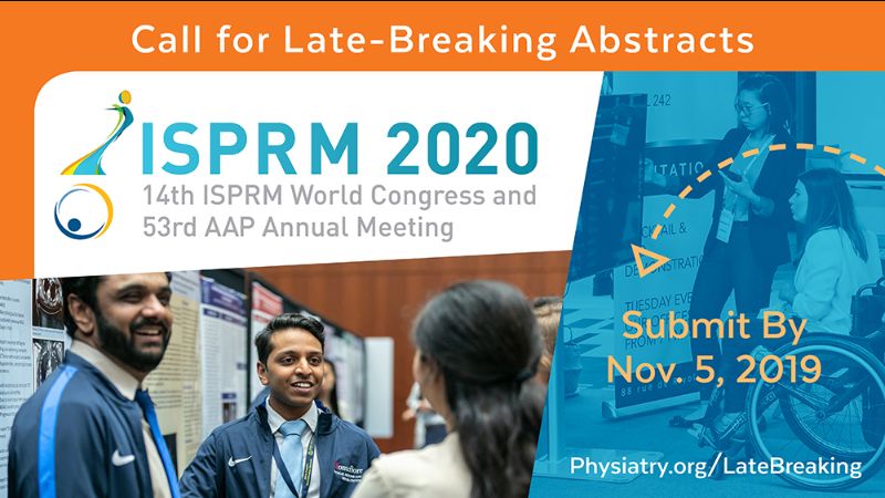 ISPRM's tweet photo. 📣 ISPRM 2020 - Late Breaking Abstract Call 📑 - https://t.co/u19uol5fXw

🔸 The Preliminary Program is Now Available in Spanish 🔹

#ISPRM #ISPRM2020 #SubmitAbstracts @AAPhysiatrists https://t.co/uEzIc205Sw