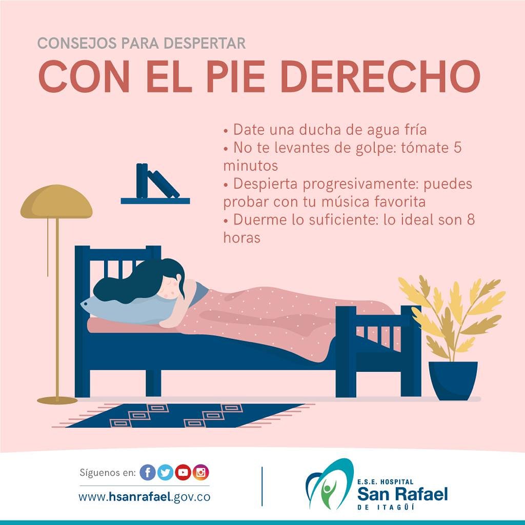 SanRafaelItagui's tweet photo. ¿Mal humor matutino? Te damos las herramientas para que te despiertes con una sonrisa todos los días
¡Tu #salud, lo más grande!
#HospitalSanRafael #DespiertaConElPieDerecho #HospitalItagüí #ConsejosParaLaSalud #YoAmoHSRI https://t.co/8pBX4xs8lF