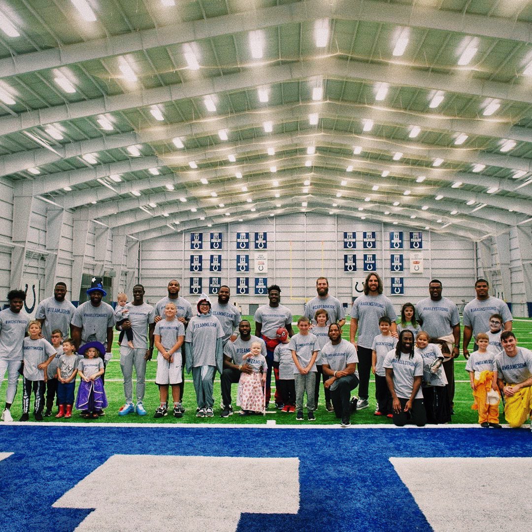 brgridiron's tweet photo. Jacoby Brissett and the Colts hosted a Halloween fashion show for kids with cancer: 

“Y’all were the show. You guys are so strong and brave we admire your toughness and resiliency.” 🙏 https://t.co/Yelze7NM3U