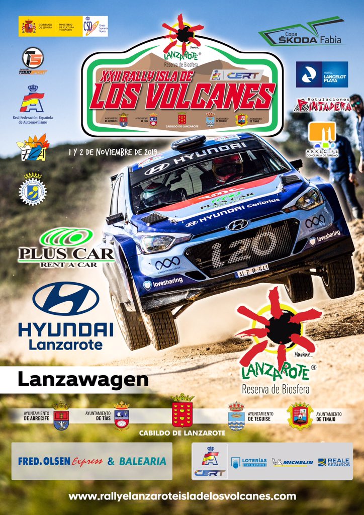 ▶️ Pues... Este es el esperado cartel de la edición número 22 del <a href="/RallyeVolcanes/">Rallye Isla de Los Volcanes</a> de #Lanzarote 😉😘

<a href="/Rallyesdetierra/">#CERT</a> <a href="/oficial_falp/">FALP</a>