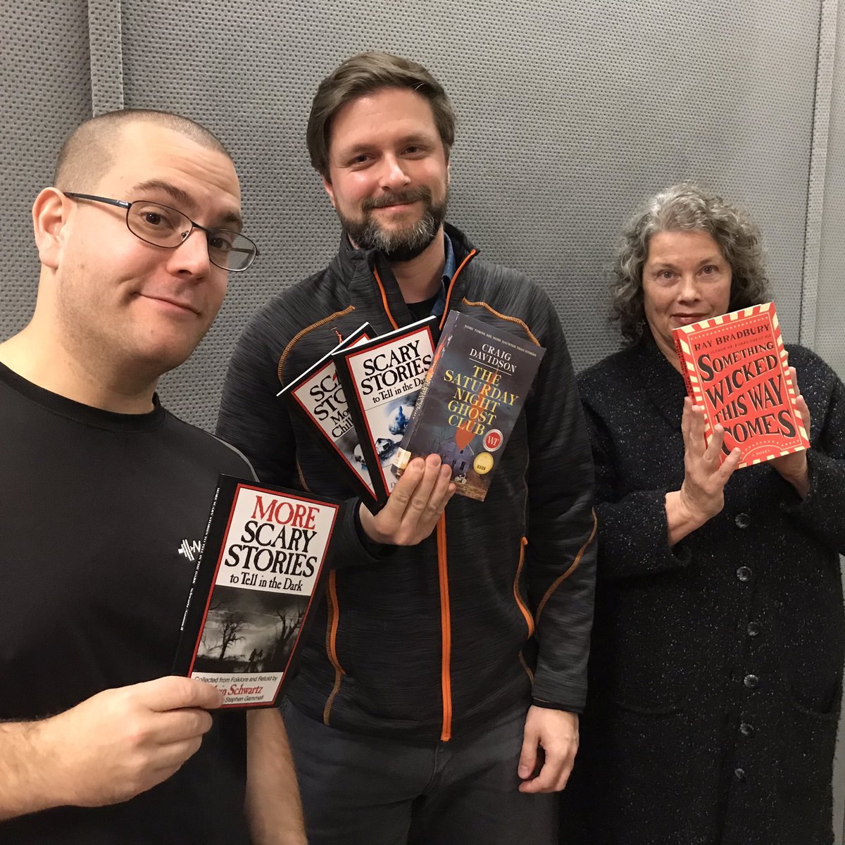 mattrainniecbc's tweet photo. Something witty this way comes. Today on Mainstreet the @ReadingTownPEI Book Panel is back with scary stories to thrill and chill for Halloween. We welcome Ryan Gallant, @keithburgoyne and @IvyWigmore https://t.co/krXMDMrQrs