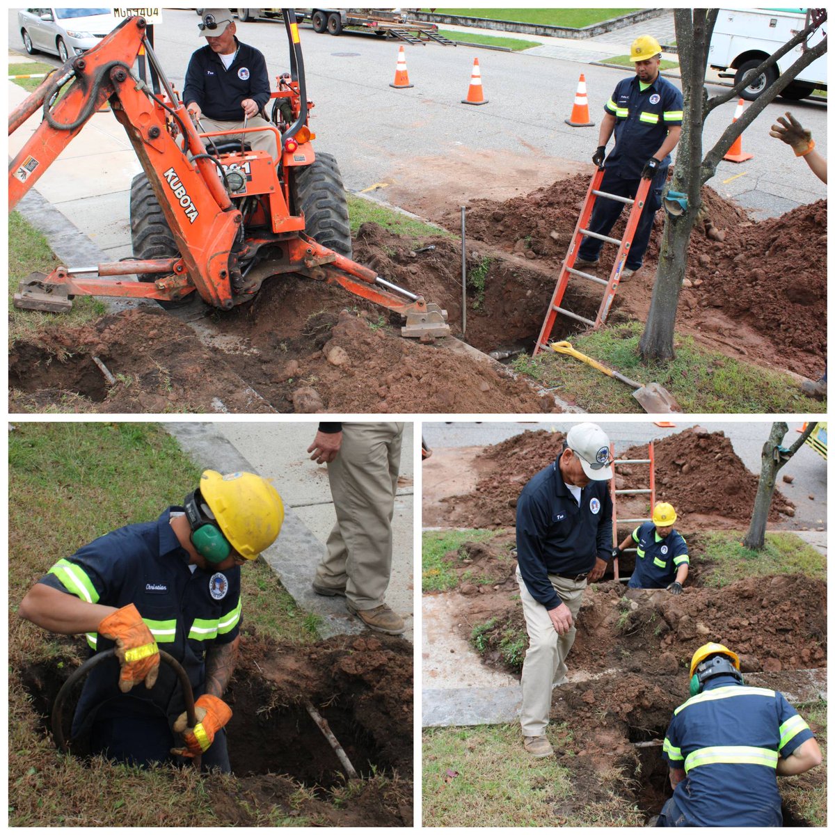 PVWC's tweet photo. #PVWC continues to replace lead lined water services in #Paterson. Photos are from a lead lined renewal yesterday. Please reach out to PVWC Customer Service to have your lines inspected and water sampled at no cost by calling 973-340-4300.
#PVWCcares #KnockTheLeadOut #kNOwLEAD https://t.co/wLfg8EPqCE