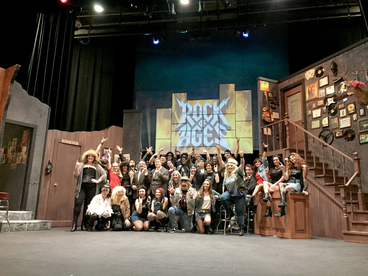 JoeyHanley's tweet photo. I just spent two months of my life with these beautiful and talented people. Rock of Ages closed Sunday I miss them already! #RockofAges https://t.co/U2c87n1JE9