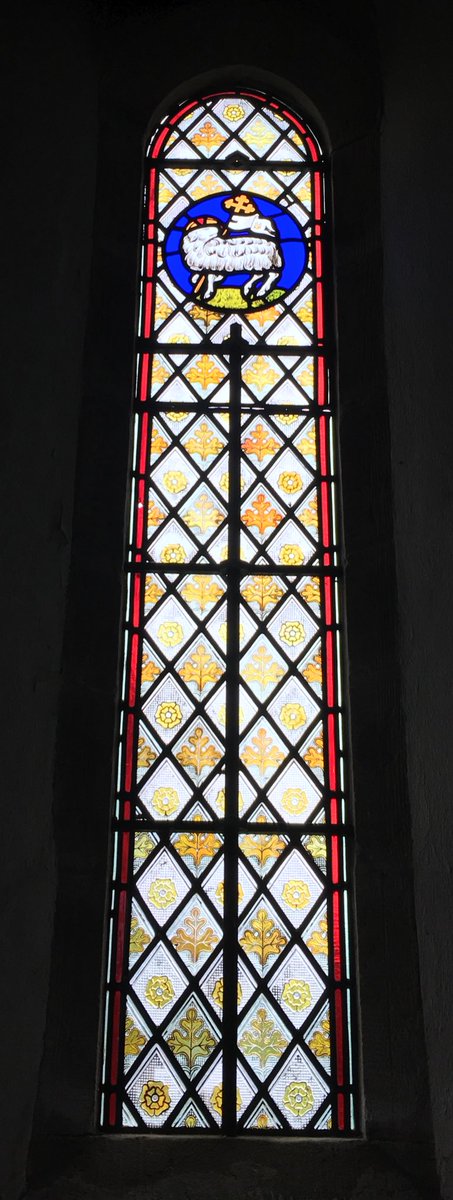 EngChurchPics's tweet photo. St Peter, #Terwick, West Sussex. Stained glass https://t.co/chQQM9FUnG