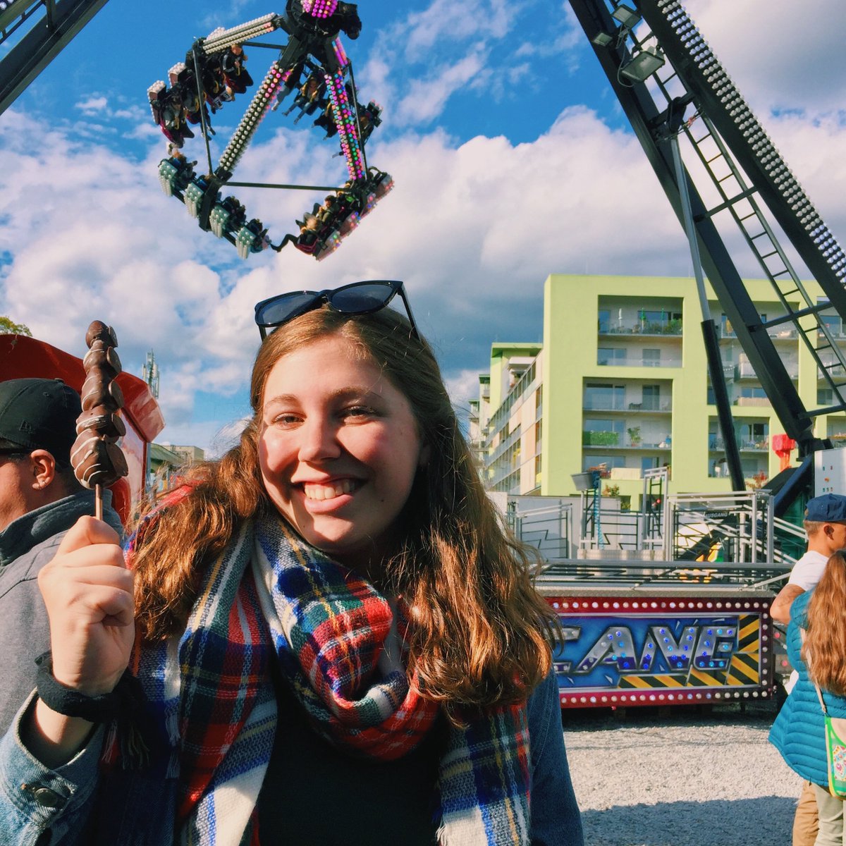 JMUCAL's tweet photo. Tricey Splan ('19) earned her bachelor's in English from @JMU. Read about her #Fulbright experience in Austria as an English Teaching Assistant, university student and researcher through @FulbrightPrgrm here: https://t.co/1AYBFBlJfW 🇦🇹 #JMUCAL #JMU https://t.co/3AgqeC1QwC